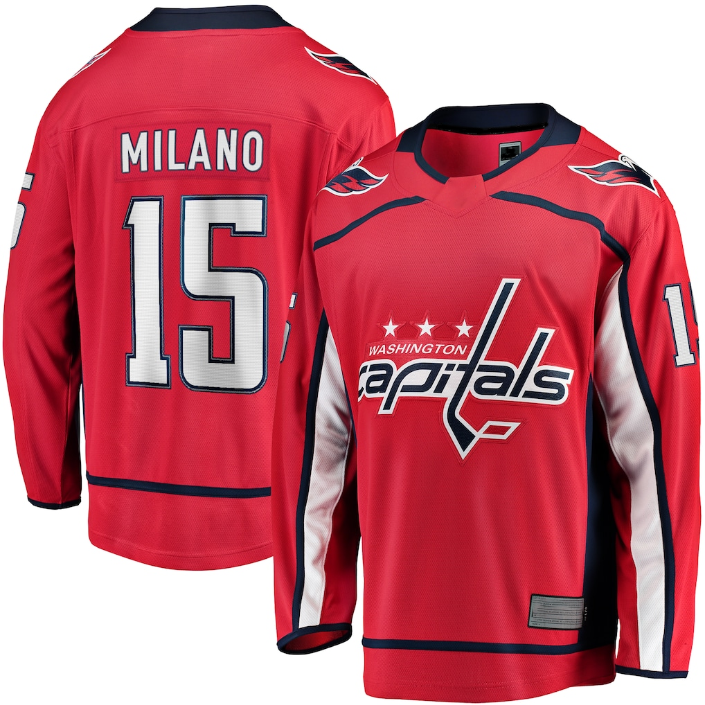 Pouc W.Capitals #15 Sonny Milano Red Home Breakaway Jerseys