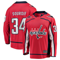 Pouc W.Capitals #34 Justin Sourdif Red Home Breakaway Jerseys
