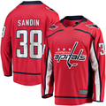 Pouc W.Capitals #38 Rasmus Sandin Red Home Breakaway Jerseys