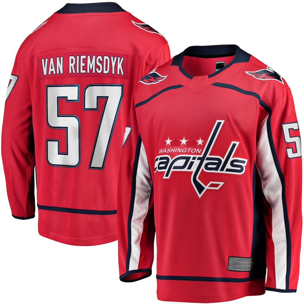 Pouc W.Capitals #57 Trevor van Riemsdyk Red Home Breakaway Jerseys