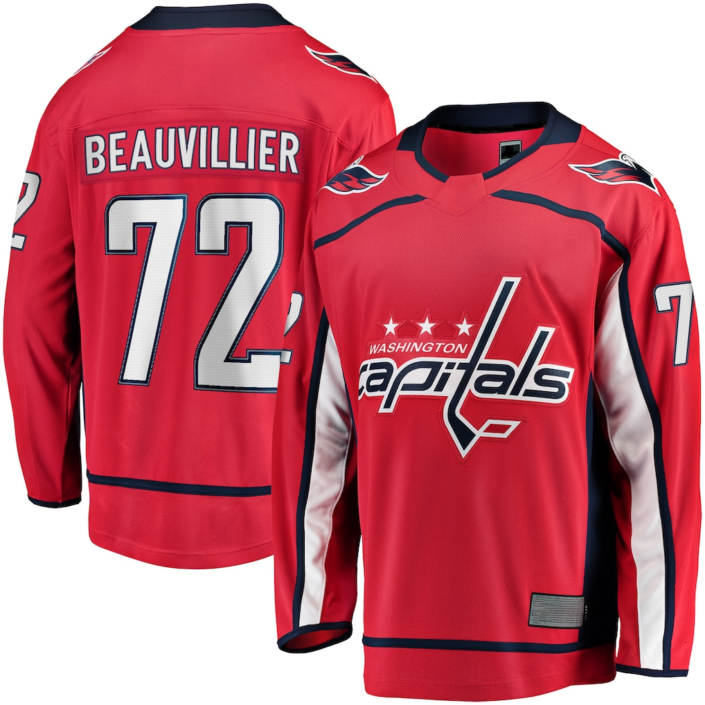 Pouc W.Capitals #72 Anthony Beauvillier Red Home Breakaway Jerseys