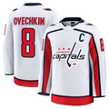 Pouc W.Capitals #8 Alexander Ovechkin White Away Premium Jerseys