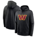 Pouc W.Commanders Gray Pullover Hoodies Game Blank Player Stitched Jerseys
