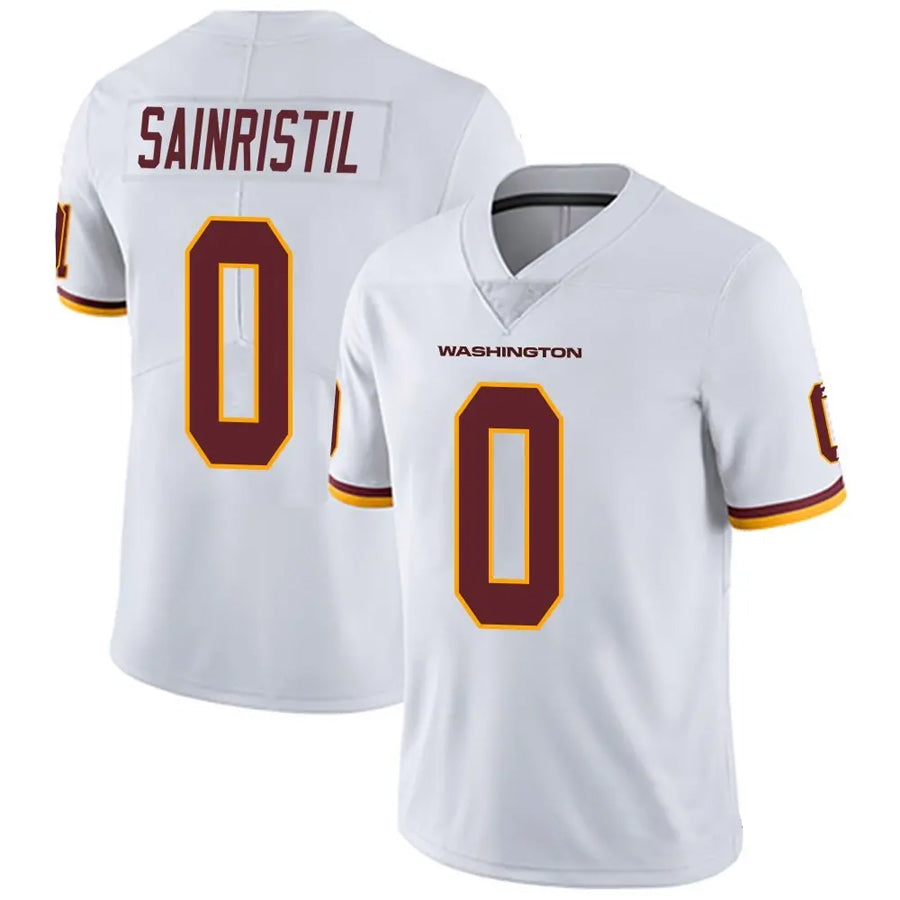 Pouc W.Commanders #0 Mike Sainristil Player White Vapor Untouchable Limited Stitched Jerseys