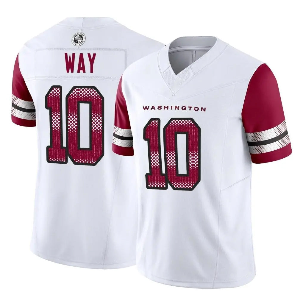 Pouc W.Commanders #10 Tress Way Player White Vapor F.U.S.E. Limited Home Game Stitched Jerseys