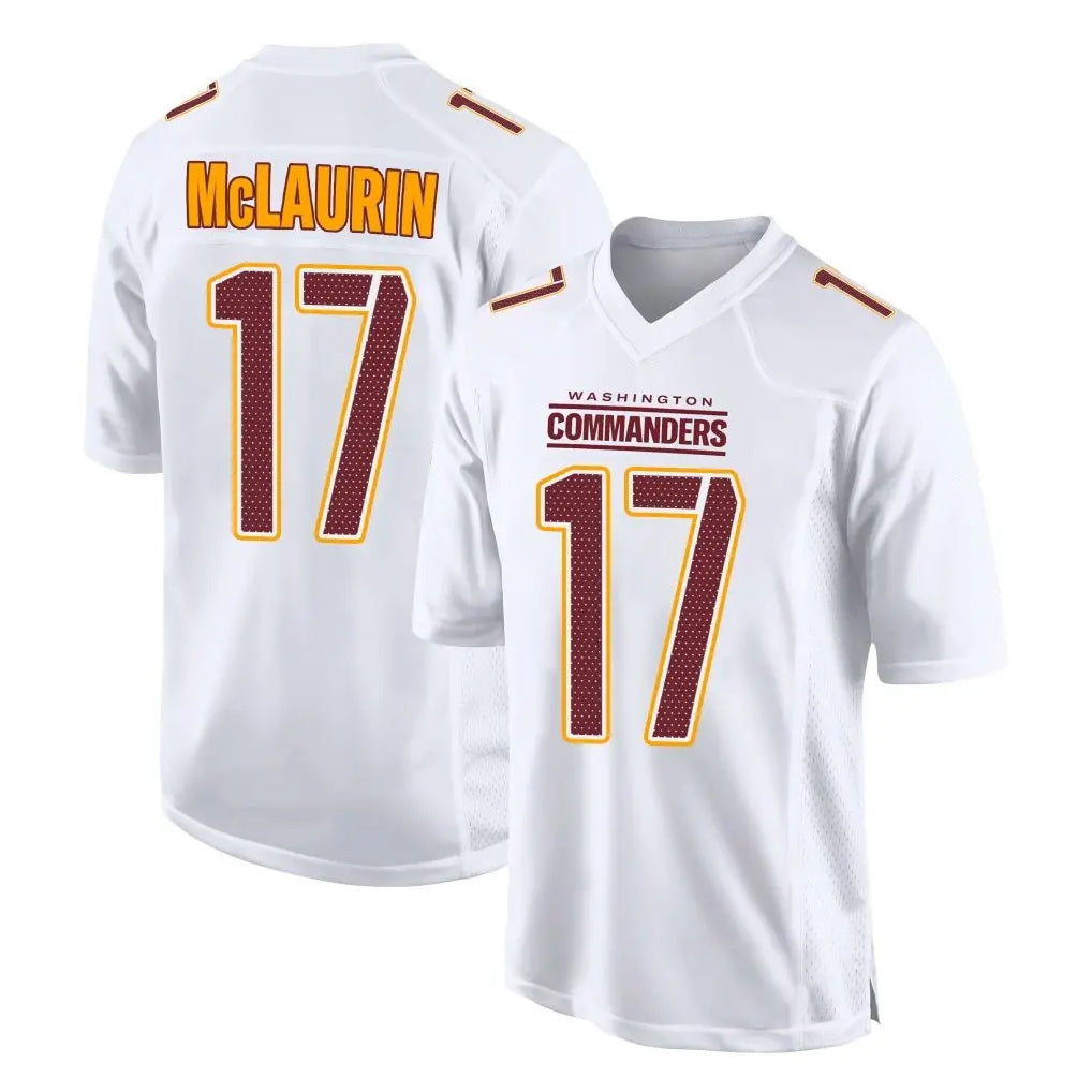 Pouc W.Commanders #17 Terry Mclaurin Player White Tundra Fashion Home Game Stitched Jerseys
