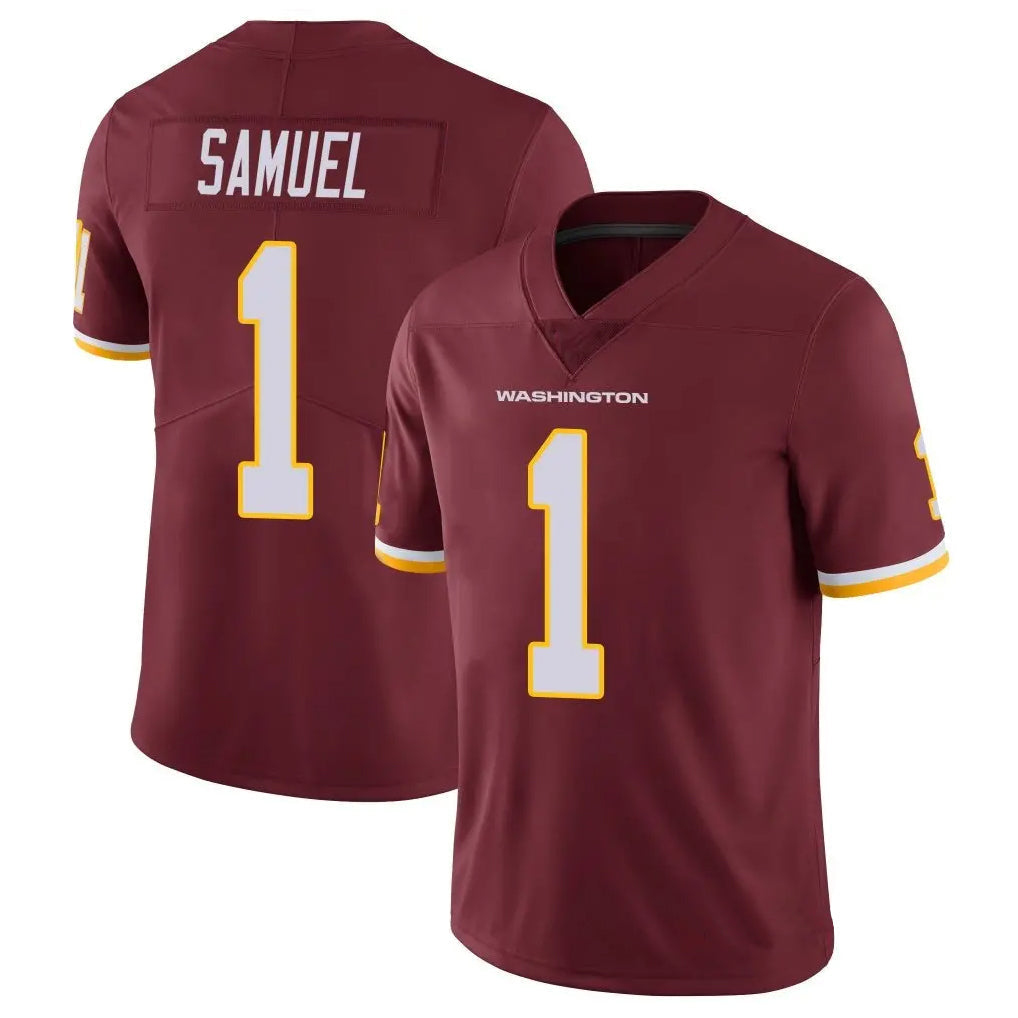 Pouc W.Commanders #1 Deebo Samuel Sr Player Burgundy Vapor Limited Stitched Jerseys