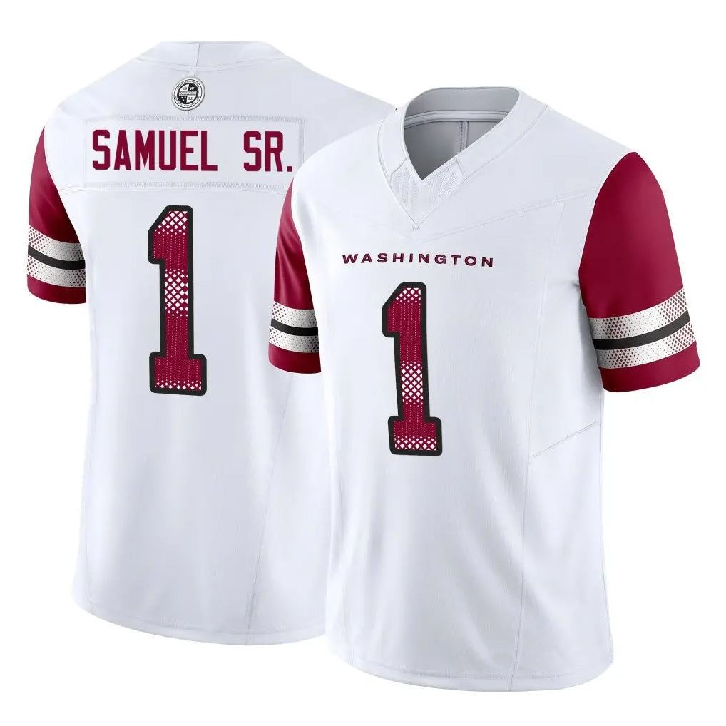 Pouc W.Commanders #1 Deebo Samuel Sr Player White Vapor F.U.S.E. Limited Stitched Jerseys