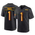 Pouc W.Commanders #1 Rachaad White Player Black Home Game Stitched Jerseys
