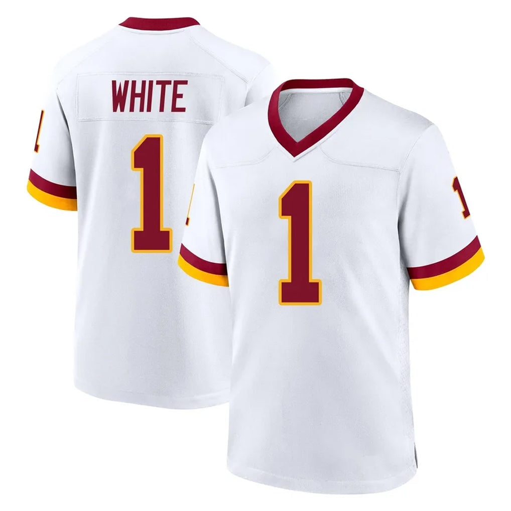 Pouc W.Commanders #1 Rachaad White Player White Home Game Stitched Jerseys