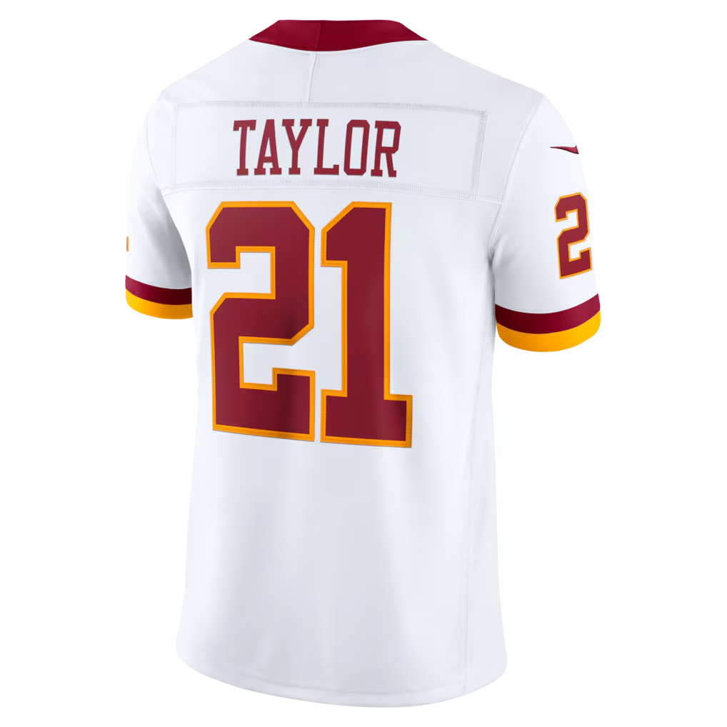 Pouc W.Commanders #21 Sean Taylor White Vapor F.U.S.E. Stitched Retired Limited Stitched Jerseys