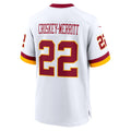 Pouc W.Commanders #22 Jacory Croskey-Merritt Player White Home Game Stitched Jerseys