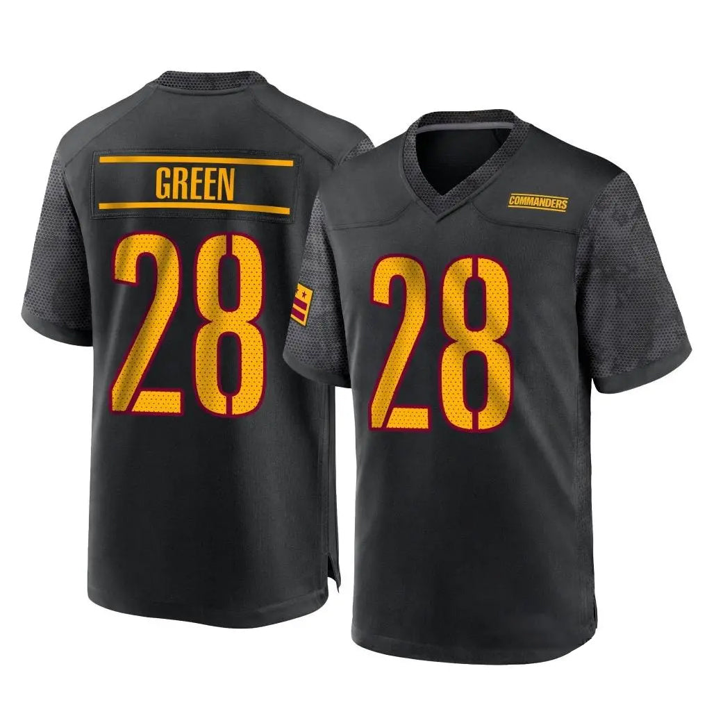 Pouc W.Commanders #28 Darrell Green Player Black Home Game Stitched Jerseys