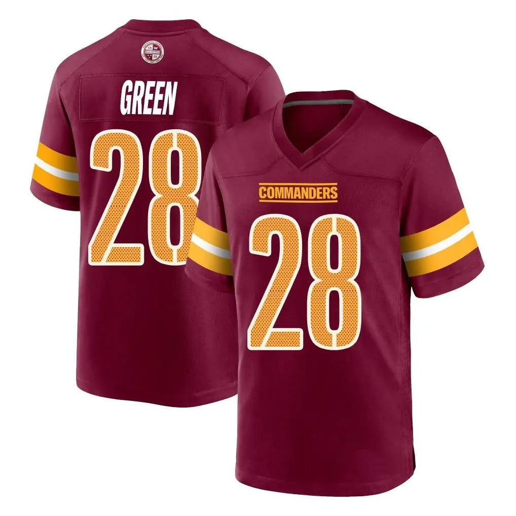 Pouc W.Commanders #28 Darrell Green Player Burgundy Home Game Stitched Jerseys