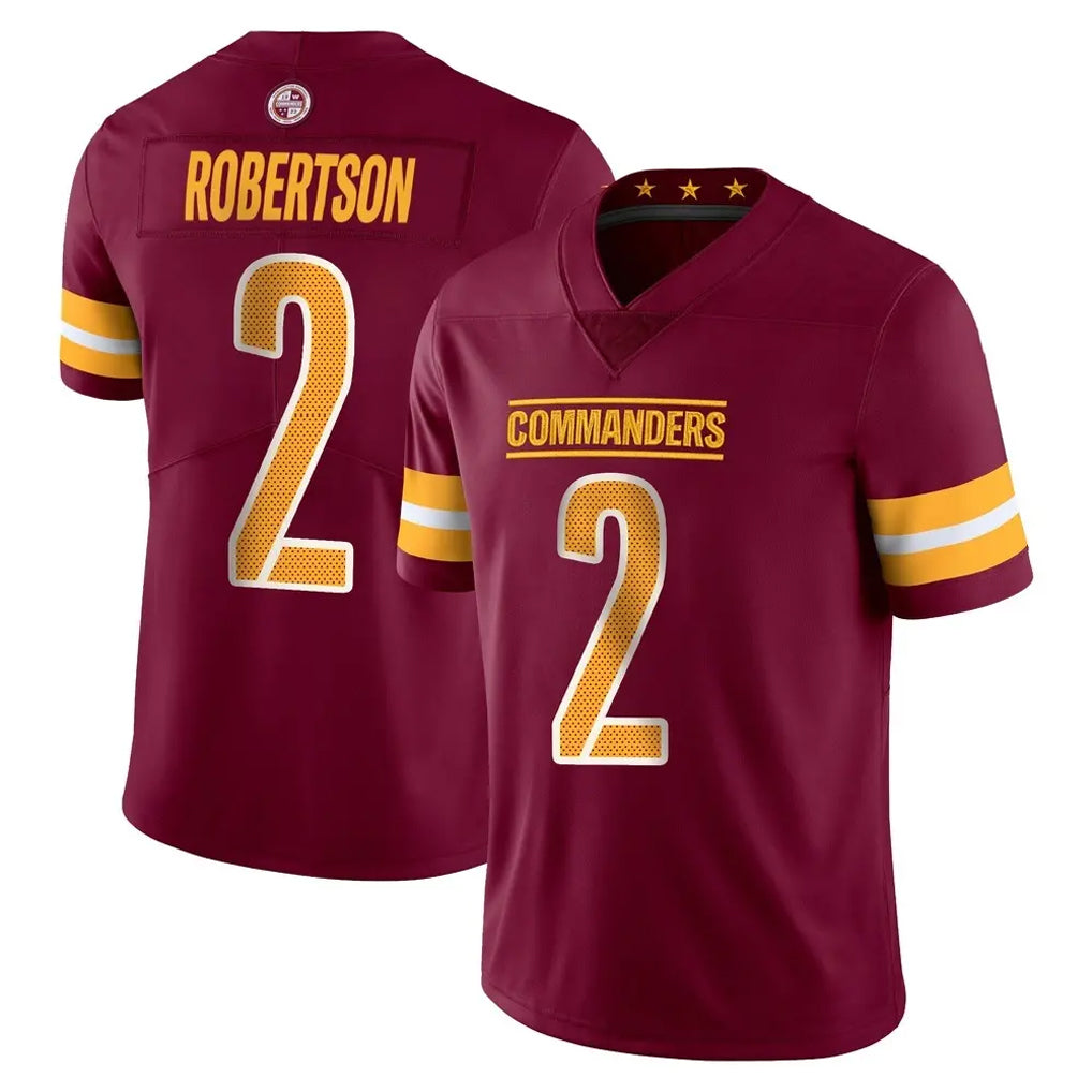 Pouc W.Commanders #2 Amik Robertson Player Burgundy Limited Vapor Home Game Stitched Jerseys