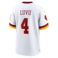 Pouc W.Commanders #4 Frankie Luvu Player White Game Football Jerseys