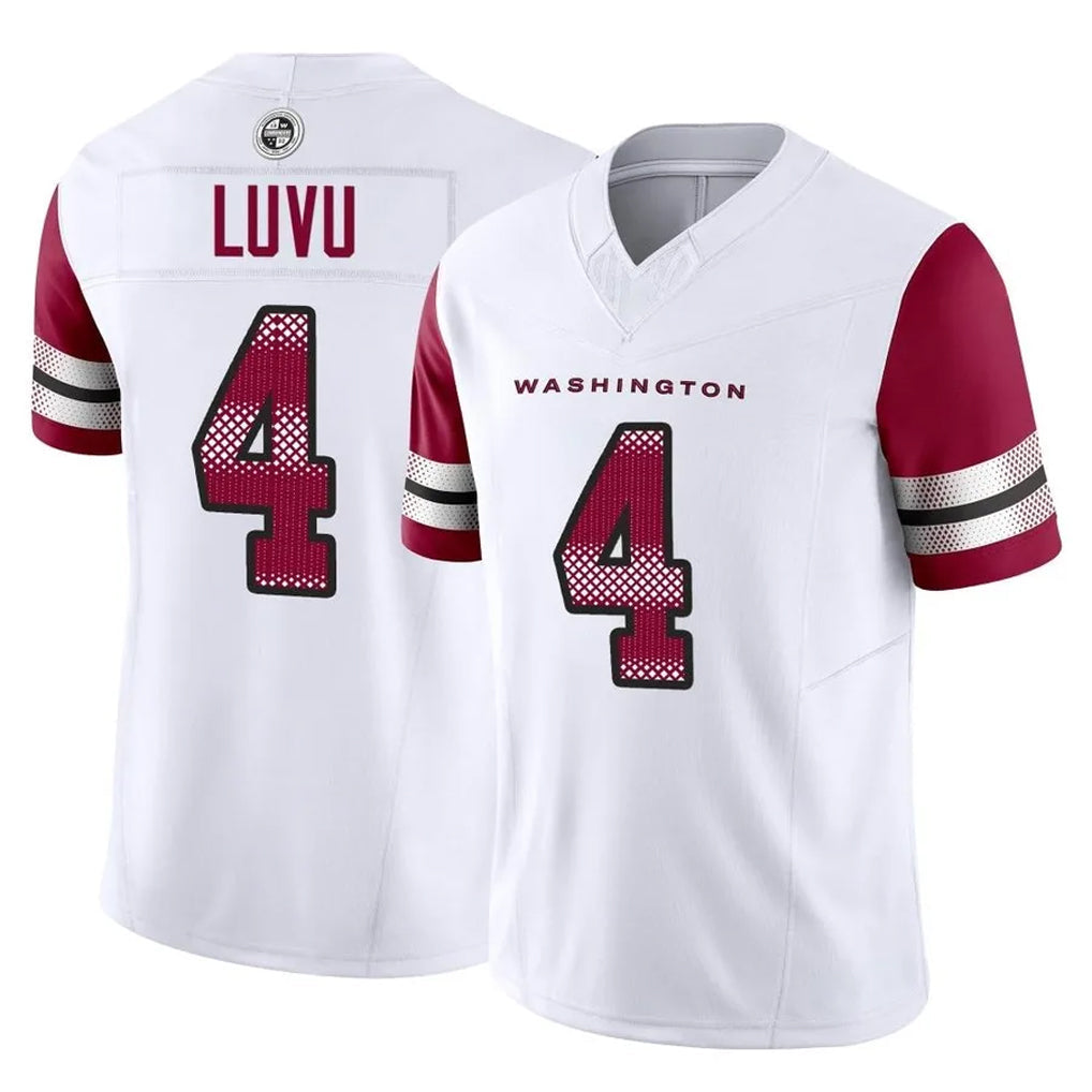 Pouc W.Commanders #4 Frankie Luvu Player White Vapor F.U.S.E. Limited Football Jerseys
