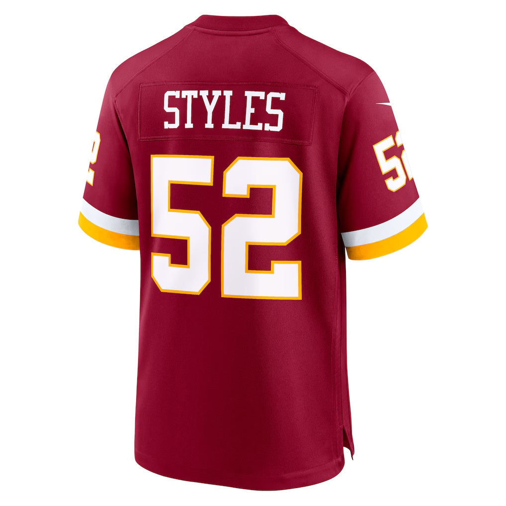 Pouc W.Commanders #52 Sonny Styles Burgundy 2026 Draft First Round Pick No. 7 Team Game Stitched Jerseys