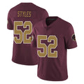 Pouc W.Commanders #52 Sonny Styles Player Burgundy Alternate Vapor Untouchable Home Game Stitched Jerseys