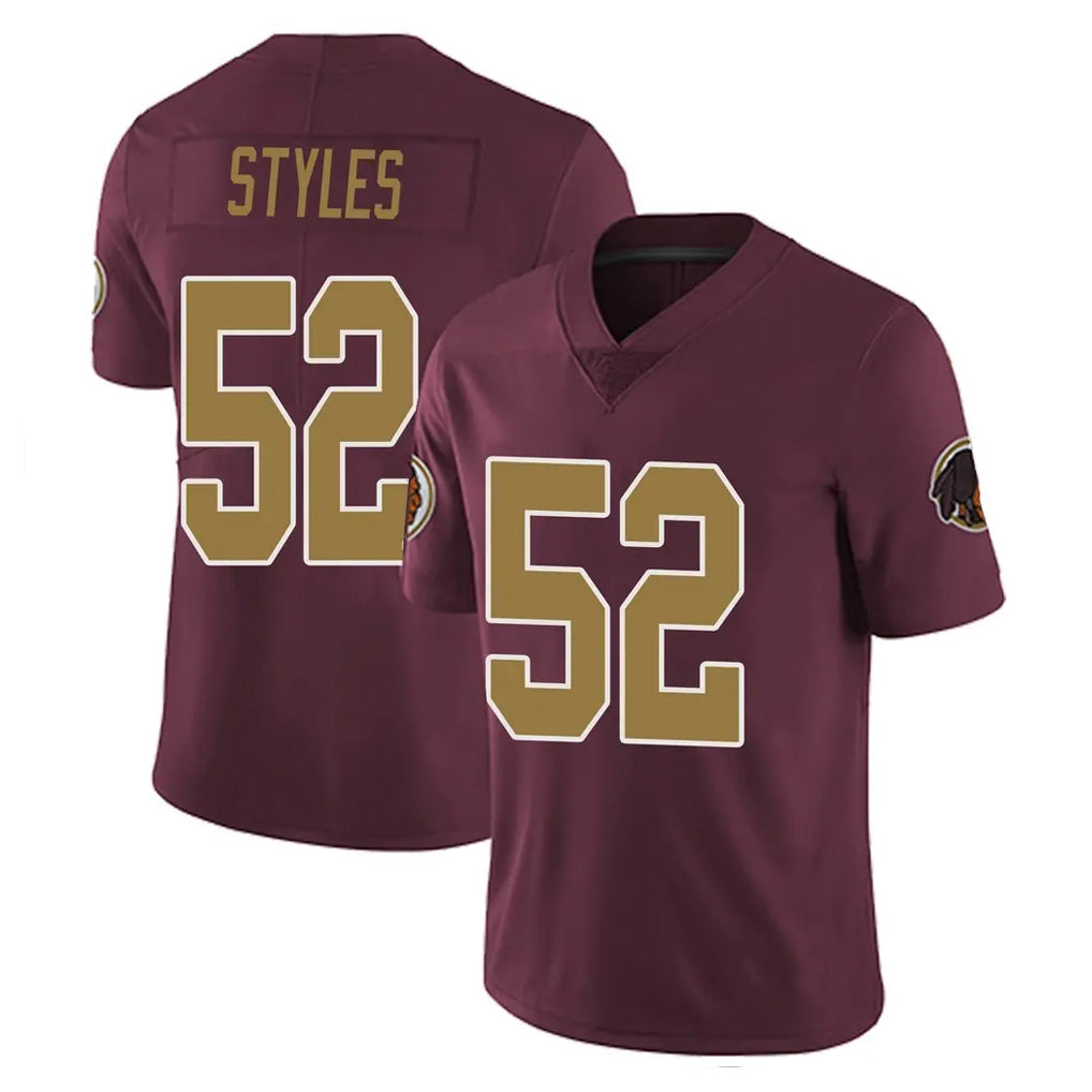 Pouc W.Commanders #52 Sonny Styles Player Burgundy Alternate Vapor Untouchable Home Game Stitched Jerseys