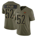 Pouc W.Commanders #52 Sonny Styles Player Olive 2025 Salute To Service Limited Home Game Stitched Jerseys
