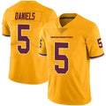 Pouc W.Commanders #5 Jayden Daniels Player Limited Gold Color Rush Stitched Jerseys