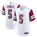 Pouc W.Commanders #5 Jayden Daniels White 2024 Draft First Round Pick Player Game Stitched Jerseys