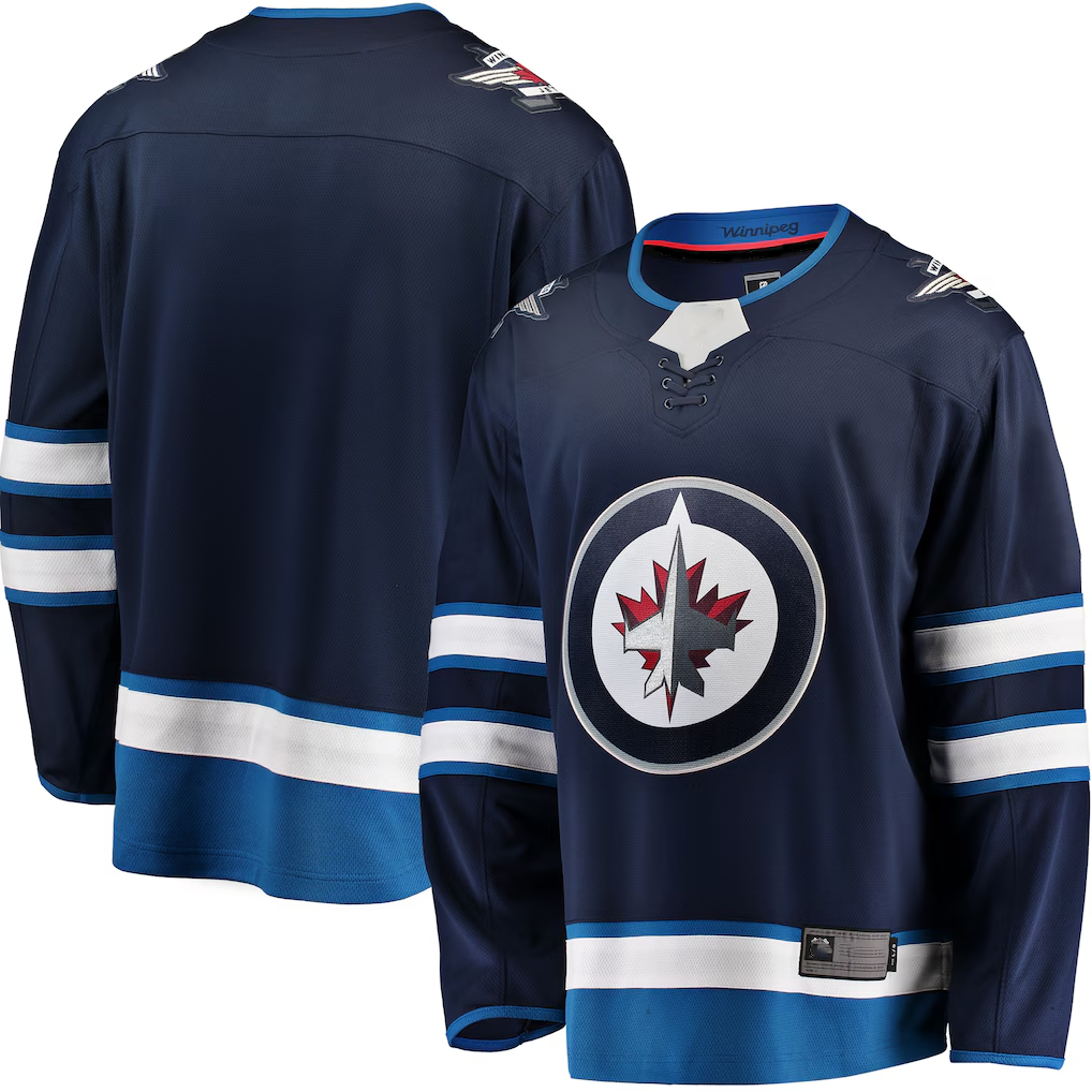 Pouc W.Jets Blue Breakaway Home Jerseys