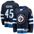 Pouc W.Jets #45 Cole Koepke Navy Home Breakaway Jerseys