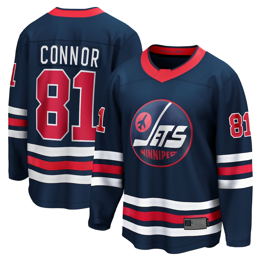 Pouc W.Jets #81 Kyle Connor Navy Alternate Breakaway Jerseys