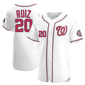 Pouc W.Nationals #20 Keibert Ruiz Player White Elite Home Stitched Jerseys