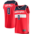 Pouc W.Wizards #0 Bilal Coulibaly Red Fast Break Replica Jerseys - Icon Edition