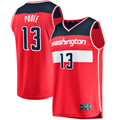 Pouc W.Wizards #13 Jordan Poole Red Fast Break Player Jerseys - Icon Edition