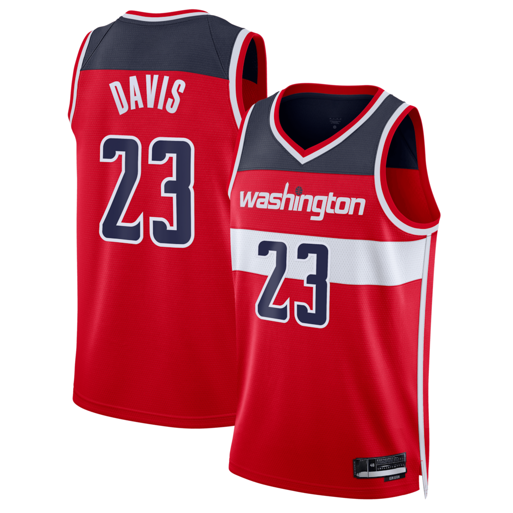 Pouc W.Wizards #23 Anthony Davis Red Swingman Jerseys - Icon Edition