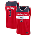 Pouc W.Wizards #3 CJ McCollum Red Fast Break Replica Player Jerseys - Icon Edition