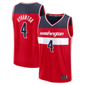 Pouc W.Wizards #4 AJ Dybantsa Red 2026 Draft First Round Pick Fast Break Jersey s- Icon Edition