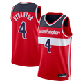 Pouc W.Wizards #4 AJ Dybantsa Red 2026 Draft Swingman Jerseys - Icon Edition