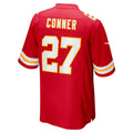 Pouc KC.Chiefs #27 Chamarri Conner Red Game Jersey
