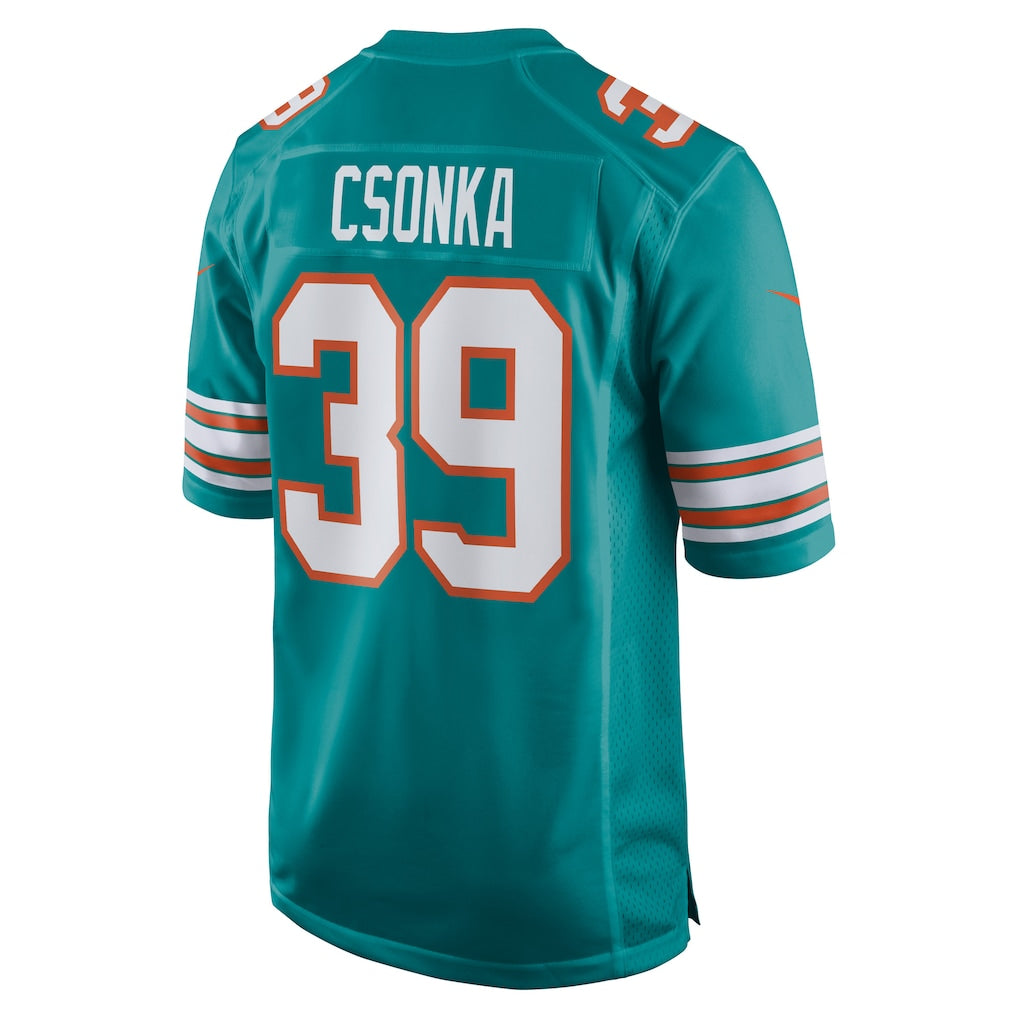 Pouc M.Dolphins #39 Larry Csonka Aqua Retired Player Jersey