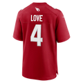 Pouc A.Cardinals #4 Jeremiyah Love Red Game Player Stitched Jersey