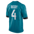 Pouc J.Jaguars #4 Tank Bigsby Teal Game Jersey