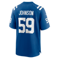 Pouc IN.Colts #59 Buddy Johnson Royal Team Game Jersey