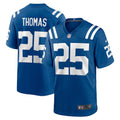 Pouc IN.Colts #25 Rodney Thomas Royal Player Game Jersey