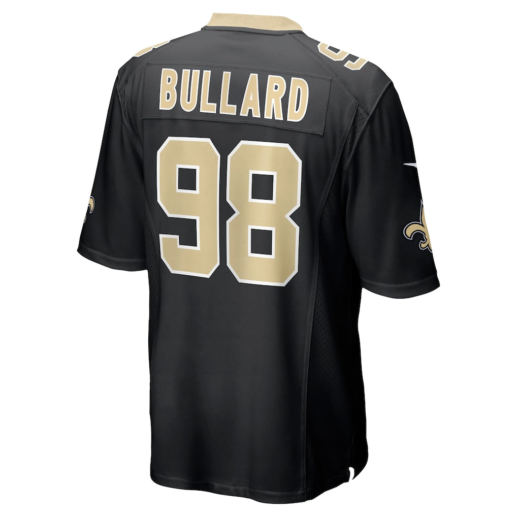 Pouc NO.Saints #98 Jonathan Bullard Black Team Game Jersey