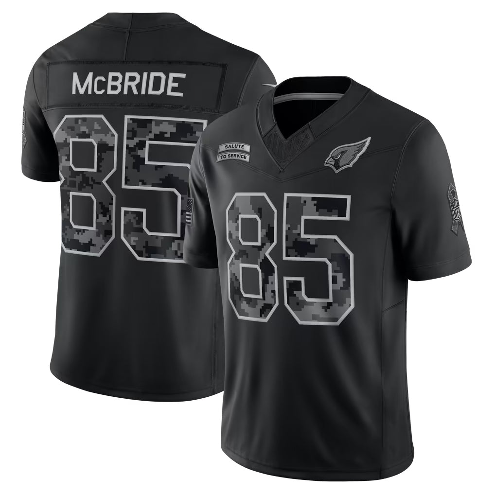 Pouc A.Cardinals #85 Trey McBride Player Black Limited 2026 Salute to Service Home Game Stitched Jerseys