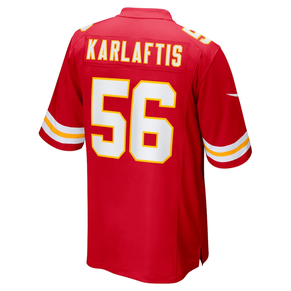 Pouc KC.Chiefs #56 George Karlaftis Red Player Game Jersey
