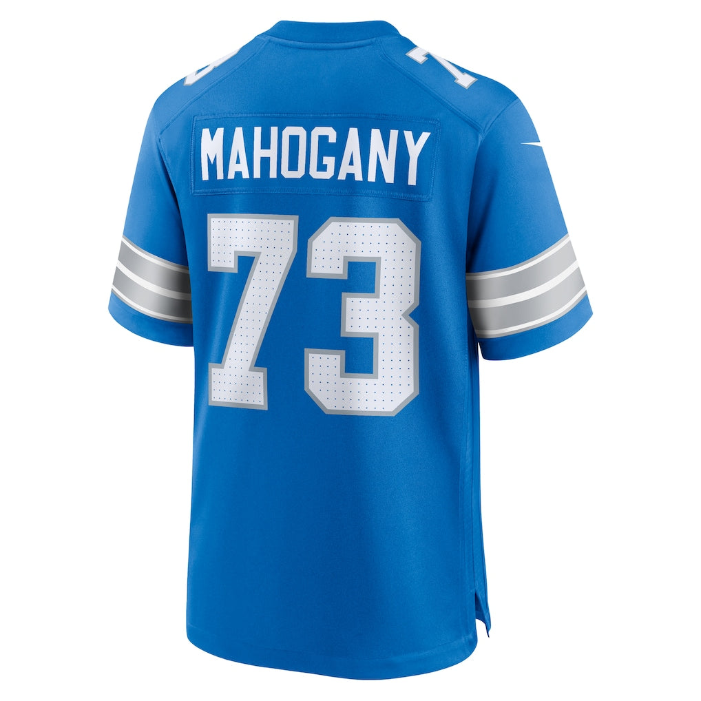 Pouc D.Lions #73 Christian Mahogany Blue Team Game Jersey
