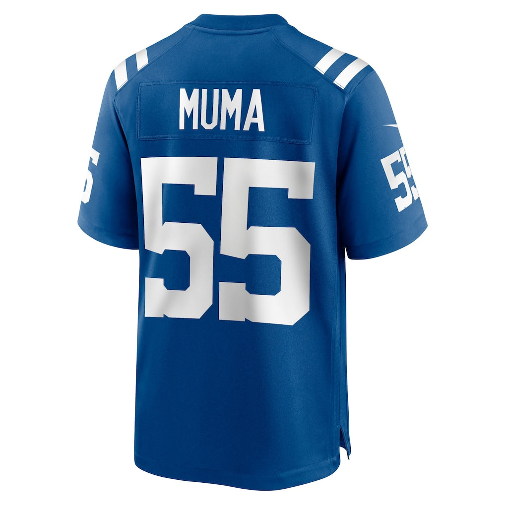 Pouc IN.Colts #55 Chad Muma Royal Team Game Jersey