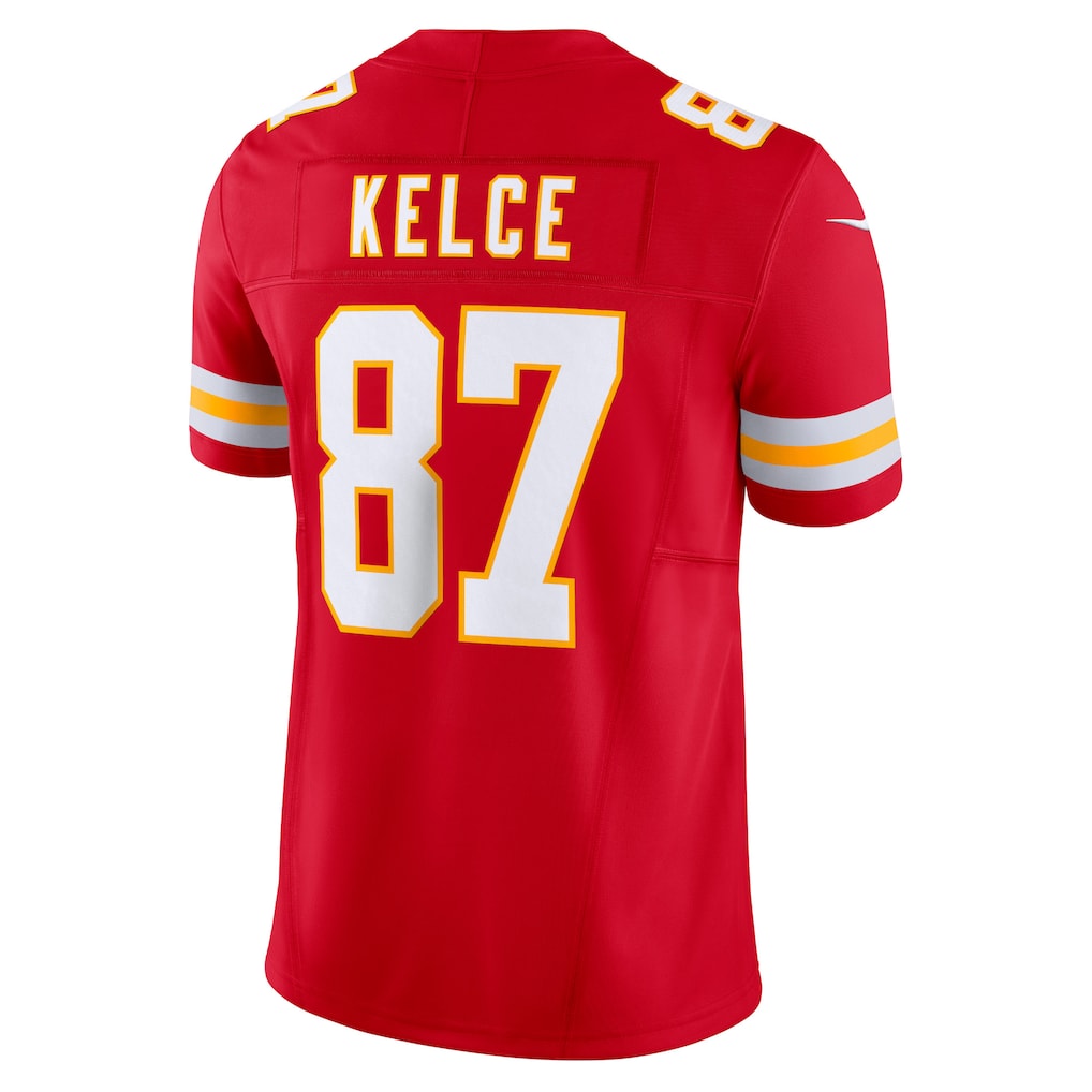 Pouc KC.Chiefs #87 Travis Kelce Red Vapor F.U.S.E. Limited Jersey