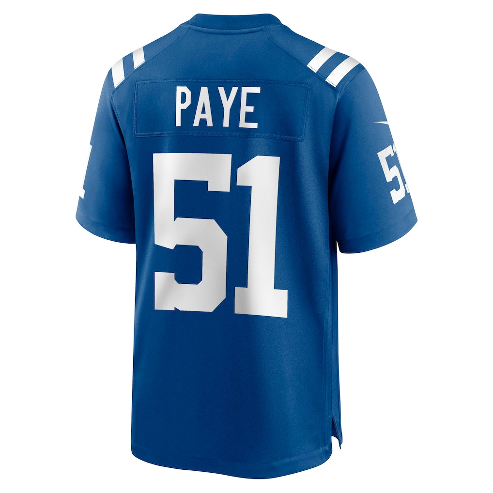 Pouc IN.Colts #51 Kwity Paye Royal Game Jersey